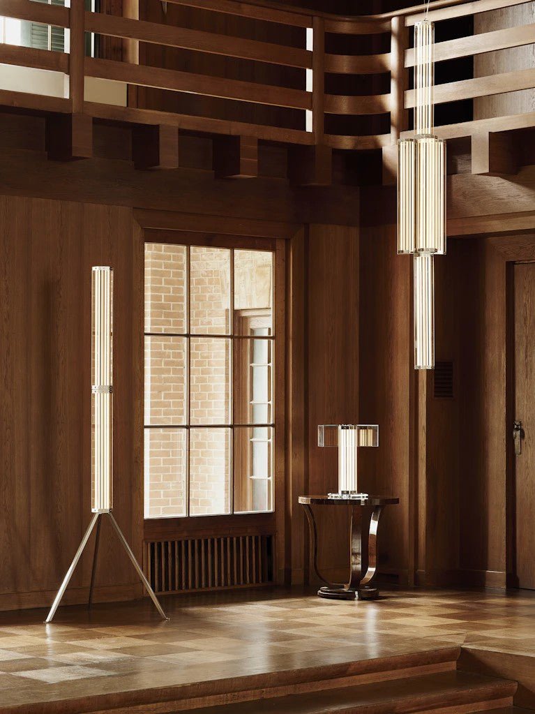 Hexagonal Glass Pendant Lamp by Bling Lighting Studio
