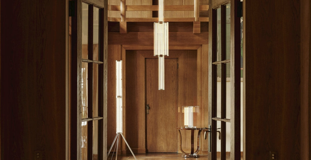 Hexagonal Glass Pendant Lamp by Bling Lighting Studio