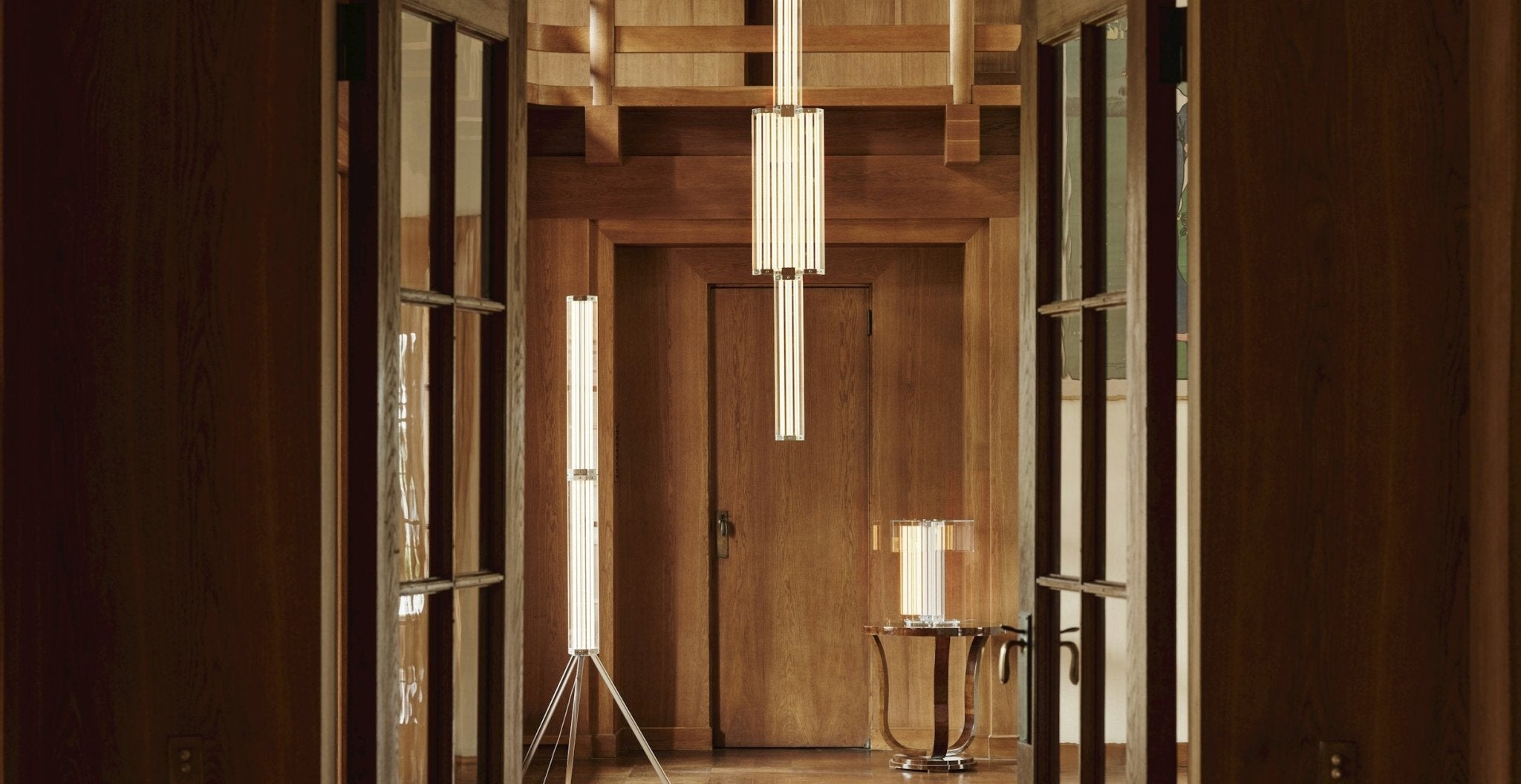 Hexagonal Glass Pendant Lamp by Bling Lighting Studio