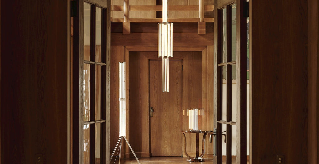 Hexagonal Glass Pendant Lamp by Bling Lighting Studio
