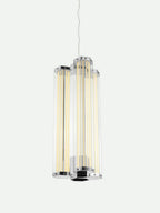 Hexagonal Glass Pendant Lamp by Bling Lighting Studio