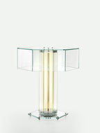 Hexagonal Glass Table Lamp by Bling Lighting Studio