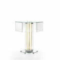 Hexagonal Glass Table Lamp by Bling Lighting Studio