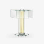 Hexagonal Glass Table Lamp by Bling Lighting Studio
