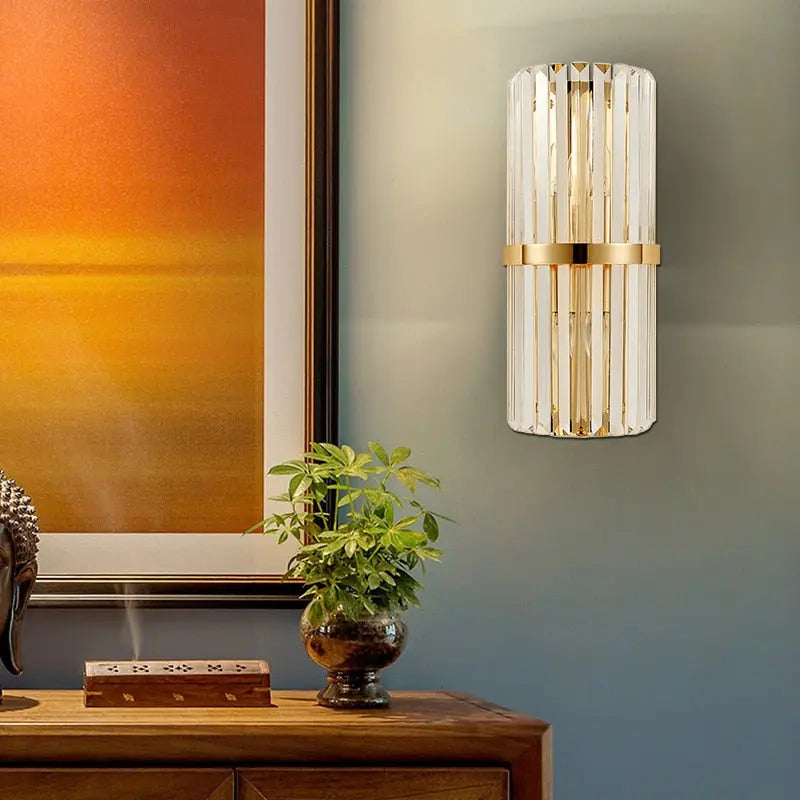 Hilda Crystal Wall Sconce Lighting - Bling Lighting Studio
