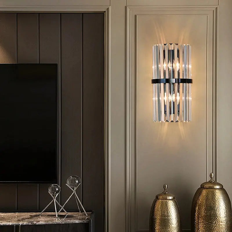 Hilda Crystal Wall Sconce Lighting - Bling Lighting Studio