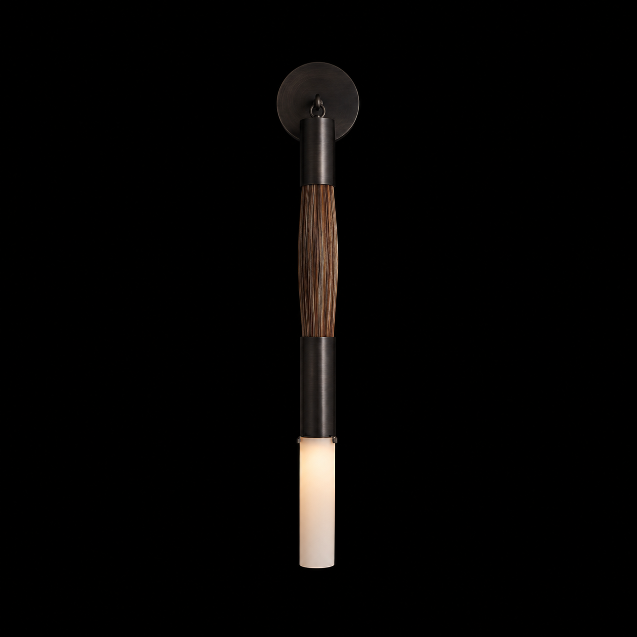 Horsehair Solid Brass Sconce 32''H