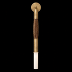 Horsehair Solid Brass Sconce 32''H