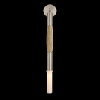 Horsehair Solid Brass Sconce 32''H