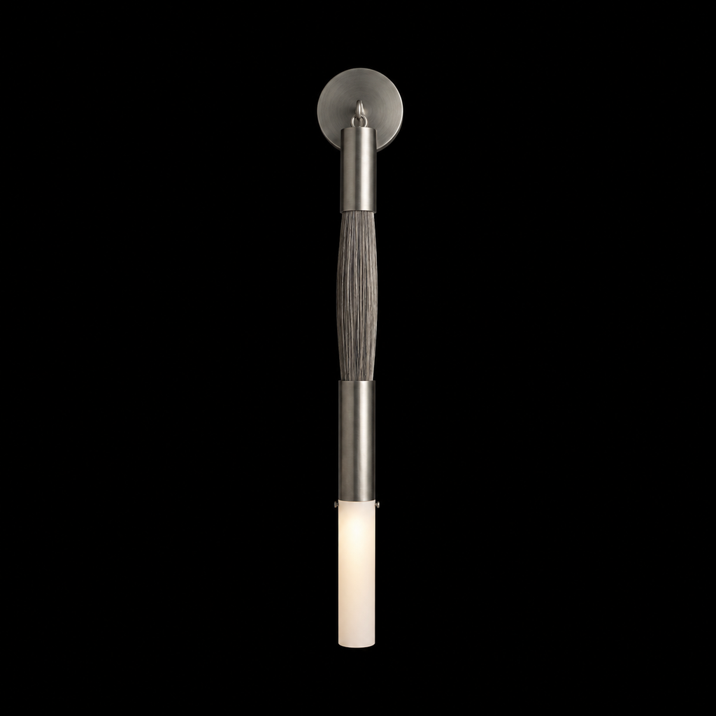 Horsehair Solid Brass Sconce 32''H