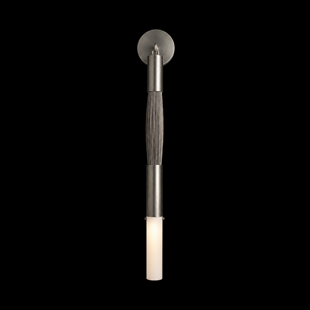 Horsehair Solid Brass Sconce 32''H