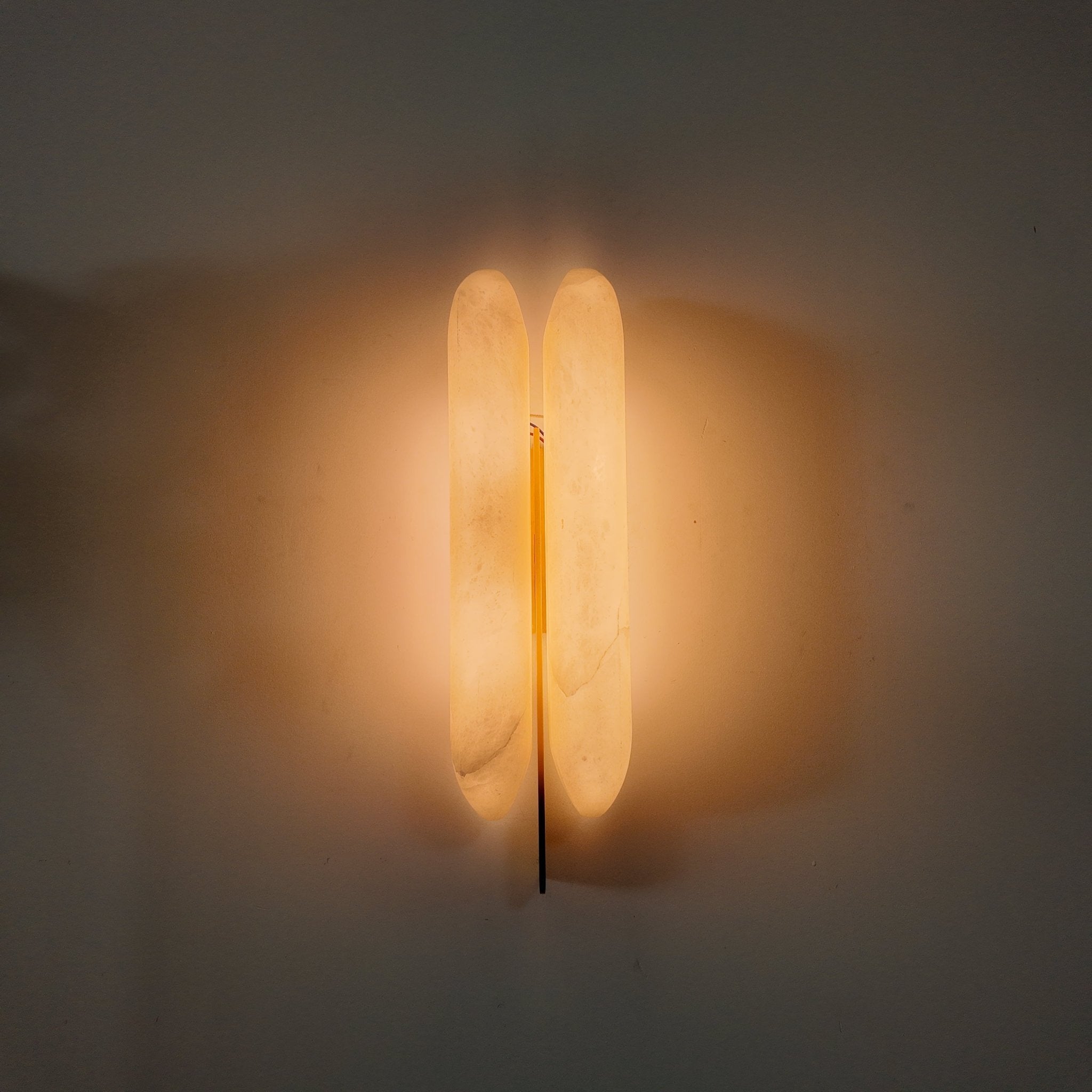 Husk Alabaster Wall Sconce by Bling Lighting Studio