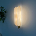 Husk Alabaster Wall Sconce by Bling Lighting Studio