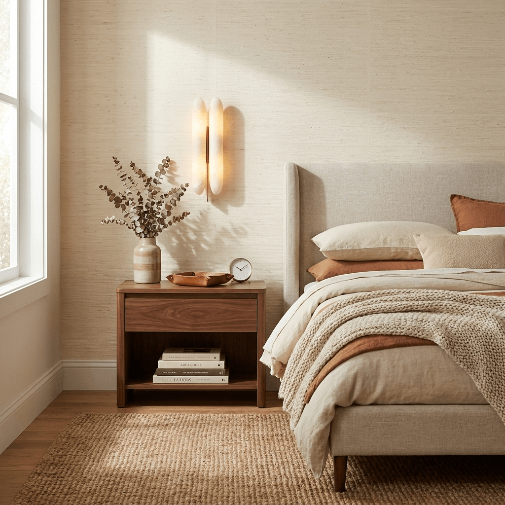 Husk Alabaster Wall Sconce by Bling Lighting Studio