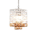 Ice Cube Glass Murano Chandelier by Bling Lighting Studio