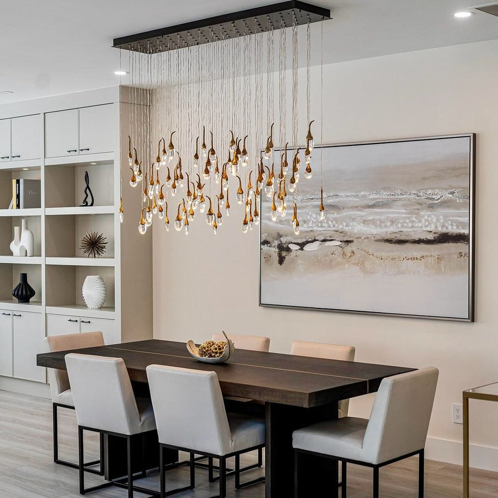 Modern Creative Seed Crystal Chandelier for Dining Room by Bling Lighting Studio