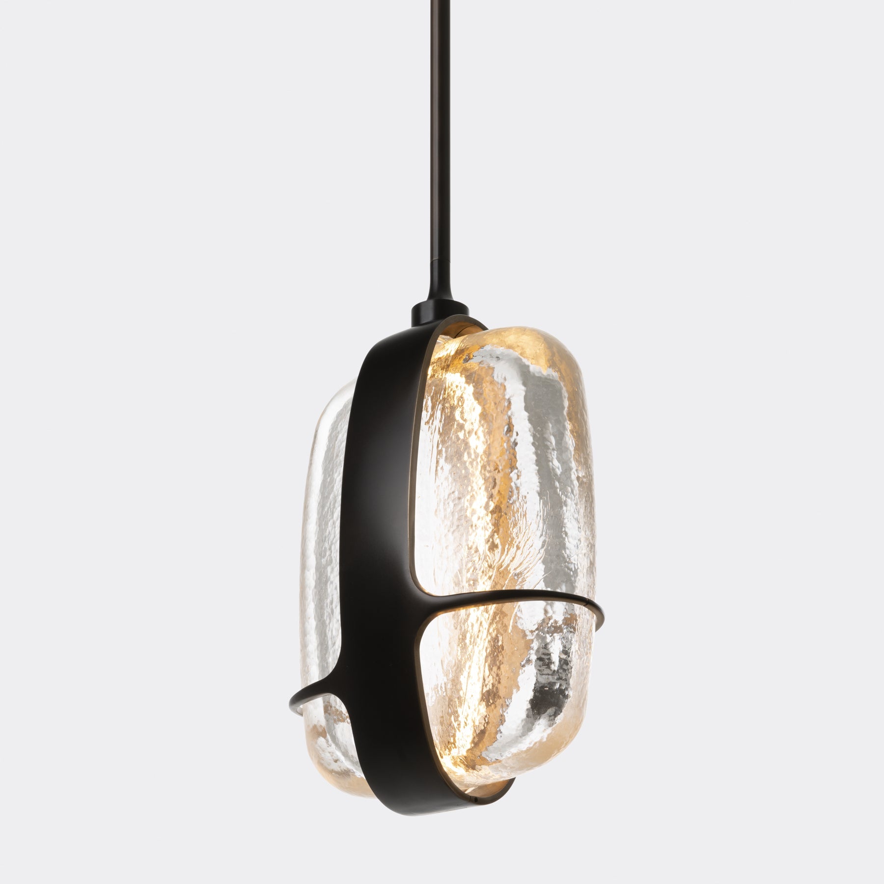 Ardin Textured Glass Pendant Lamp by Bling Lighting Studio
