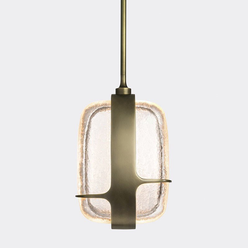 Ardin Textured Glass Pendant Lamp by Bling Lighting Studio