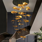 Jenissa Vintage Staircase Chandelier for high ceiling staircase and foyer lighting