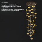 Jenissa Vintage Staircase Chandelier for high ceiling staircase and foyer lighting