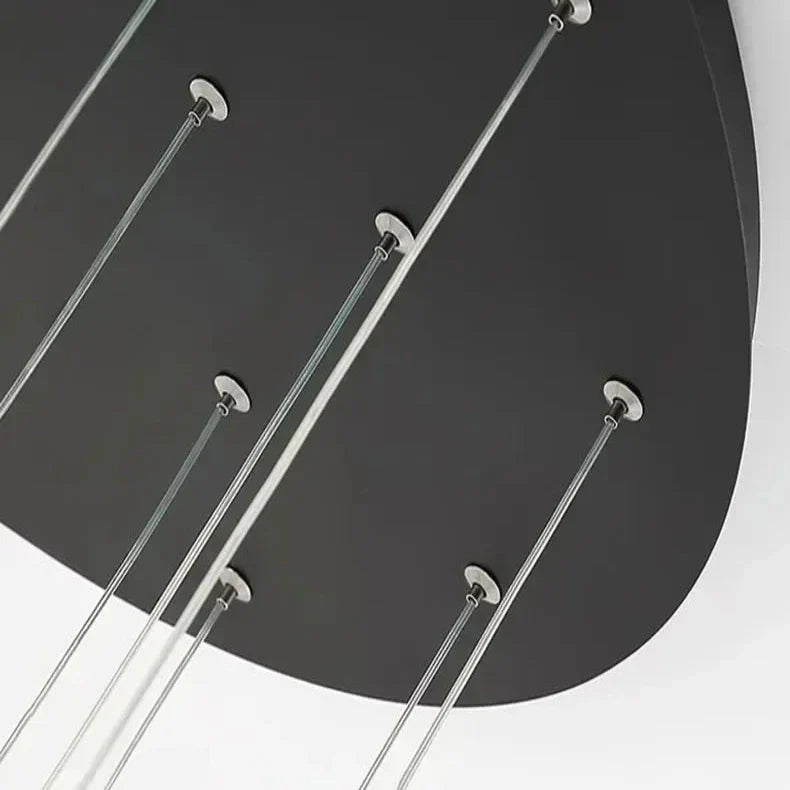 Jenne Modern Stairway Chandelier - Ceiling Light for high ceiling staircase and foyer lighting