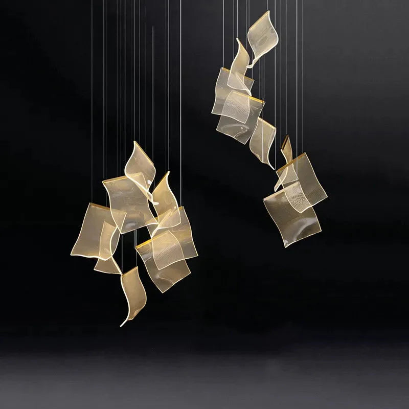 Jonas Postmodern Style Staircase Pendant Chandelier Light for high ceiling staircase and foyer lighting