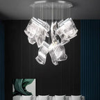 Jonas Postmodern Style Staircase Pendant Chandelier Light for high ceiling staircase and foyer lighting