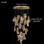 Jonas Postmodern Style Staircase Pendant Chandelier Light for high ceiling staircase and foyer lighting