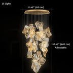 Jonas Postmodern Style Staircase Pendant Chandelier Light for high ceiling staircase and foyer lighting