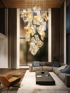 Jonas Postmodern Style Staircase Pendant Chandelier Light for high ceiling staircase and foyer lighting