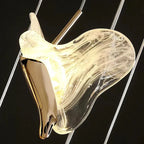Juli Art Deco Stairwell Led Chandelier for high ceiling staircase and foyer lighting