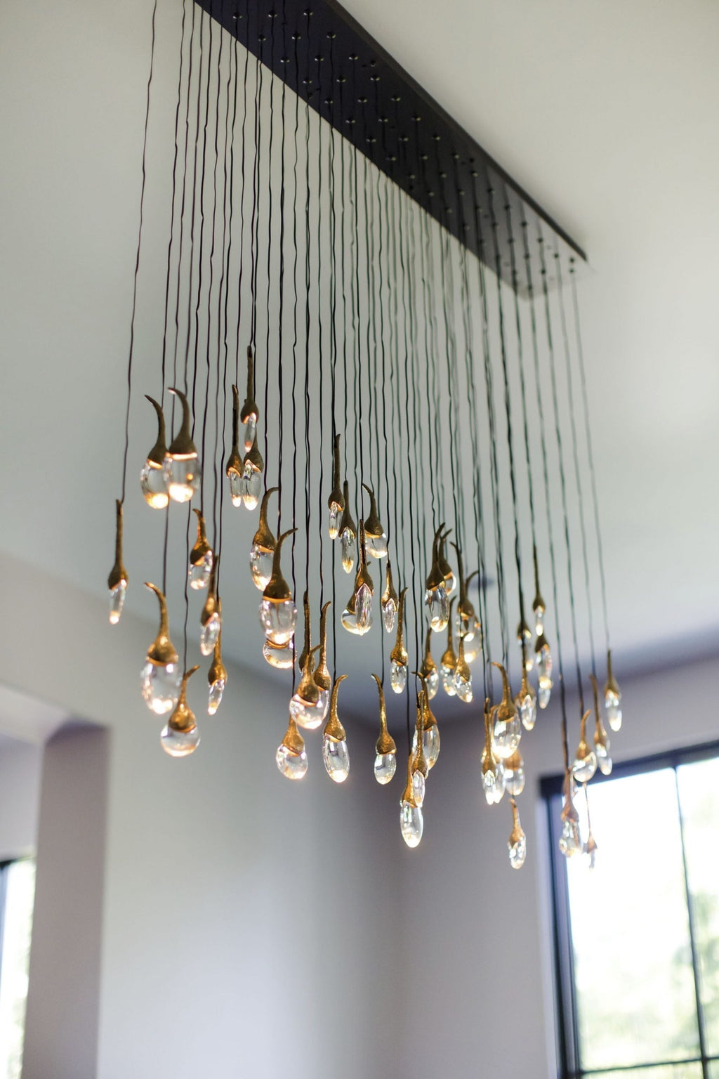 Modern Creative Seed Crystal Chandelier for Dining Room by Bling Lighting Studio