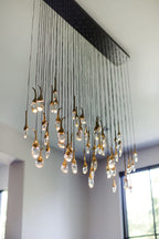 Modern Creative Seed Crystal Chandelier for Dining Room by Bling Lighting Studio