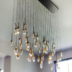 Modern Creative Seed Crystal Chandelier for Dining Room by Bling Lighting Studio