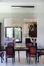Modern Creative Seed Crystal Chandelier for Dining Room by Bling Lighting Studio