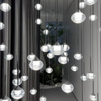 Kely Drop Stairwell Pendant Light for high ceiling staircase and foyer lighting