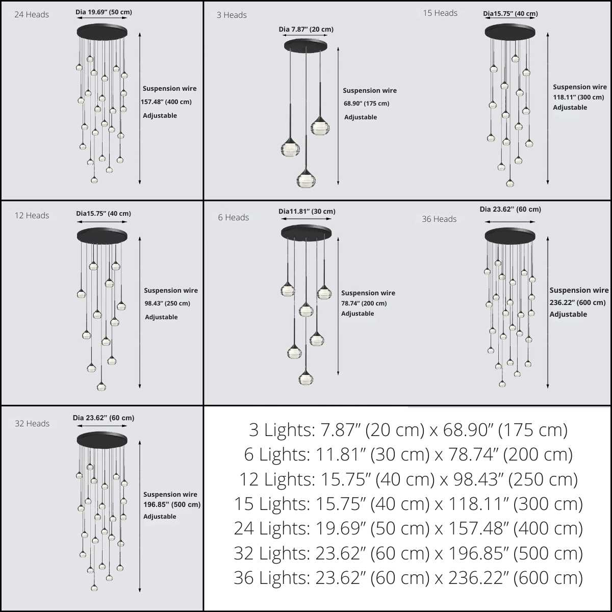 Kely Drop Stairwell Pendant Light for high ceiling staircase and foyer lighting