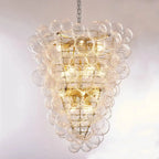 Talia Style Bubble Chandelier Small/Medium/Large for high ceiling staircase and foyer lighting