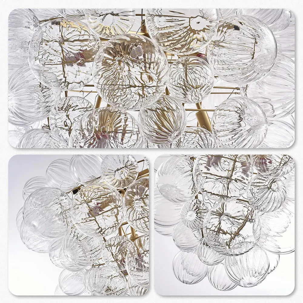 Talia Style Bubble Chandelier Small/Medium/Large for high ceiling staircase and foyer lighting