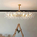 Talia Style Bubble Chandelier Small/Medium/Large for high ceiling staircase and foyer lighting