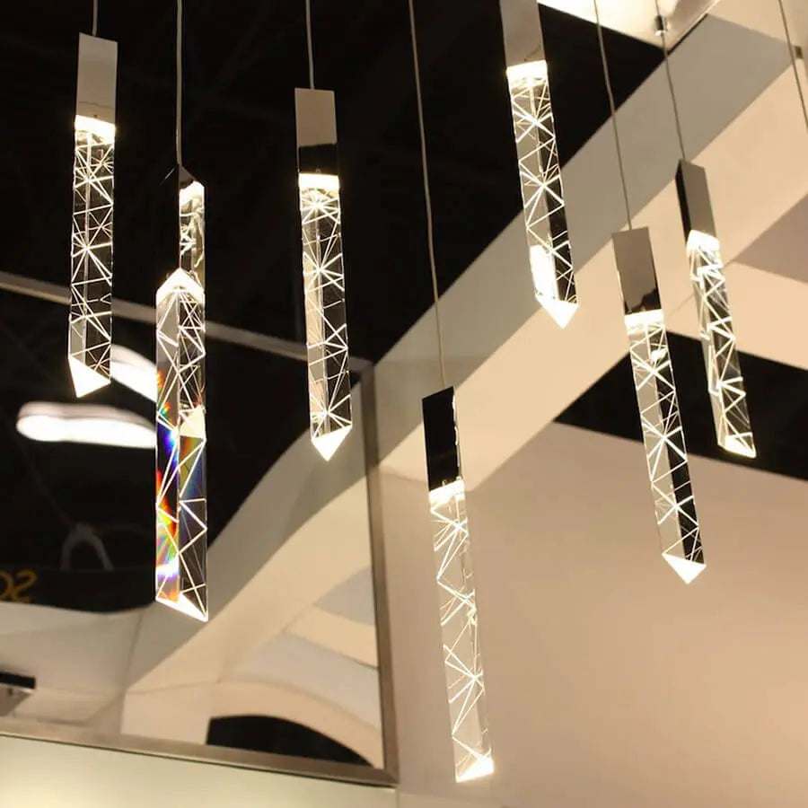 Large Crystal Chandelier for High Ceiling - Bling Lighting Studio
