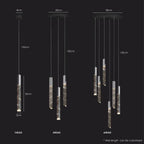Large Crystal Chandelier for High Ceiling - Bling Lighting Studio