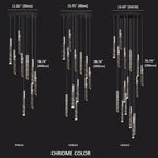 Large Crystal Chandelier for High Ceiling - Bling Lighting Studio