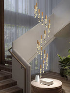 Large Crystal Chandelier for High Ceiling - Bling Lighting Studio