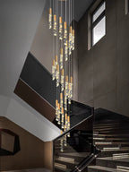 Large Crystal Chandelier for High Ceiling - Bling Lighting Studio