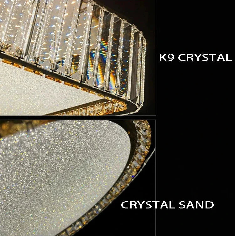Lark Crystal Flush Mount Chandelier - Bling Lighting Studio