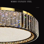 Lark Crystal Flush Mount Chandelier - Bling Lighting Studio