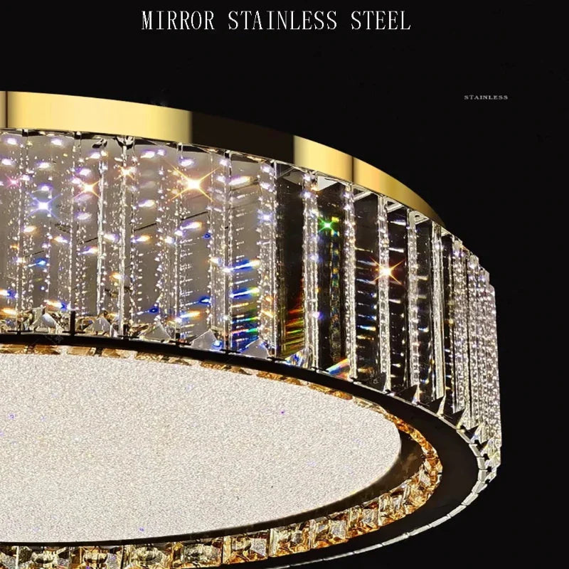 Lark Crystal Flush Mount Chandelier - Bling Lighting Studio