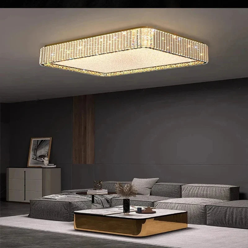 Lark Crystal Flush Mount Chandelier - Bling Lighting Studio