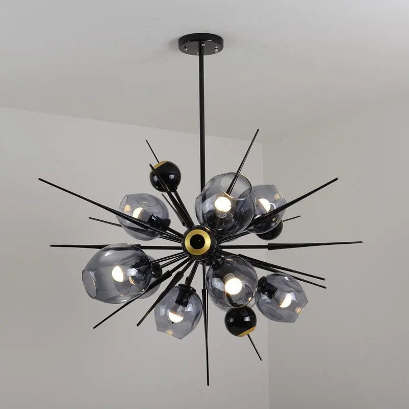 Laura Black Bubble Sputnik Chandelier - Bling Lighting Studio